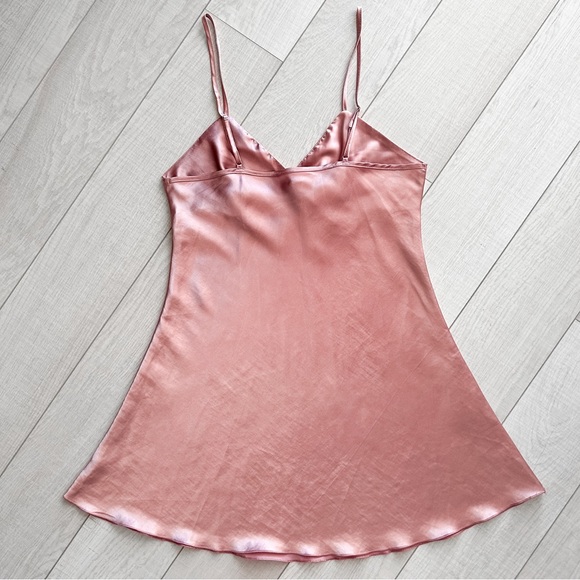 Pink satin slip mini dress - Picture 9 of 13